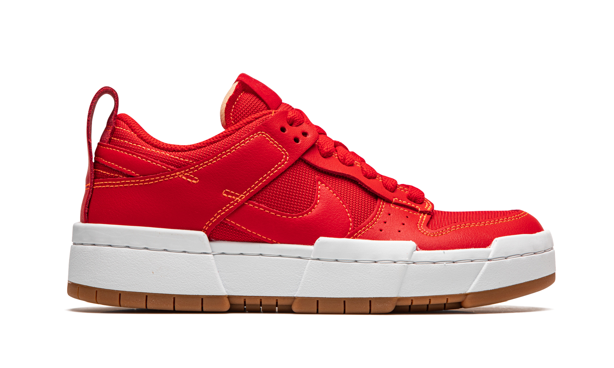 nike dunk low disrupt red gum women s+CK6654-600+right view