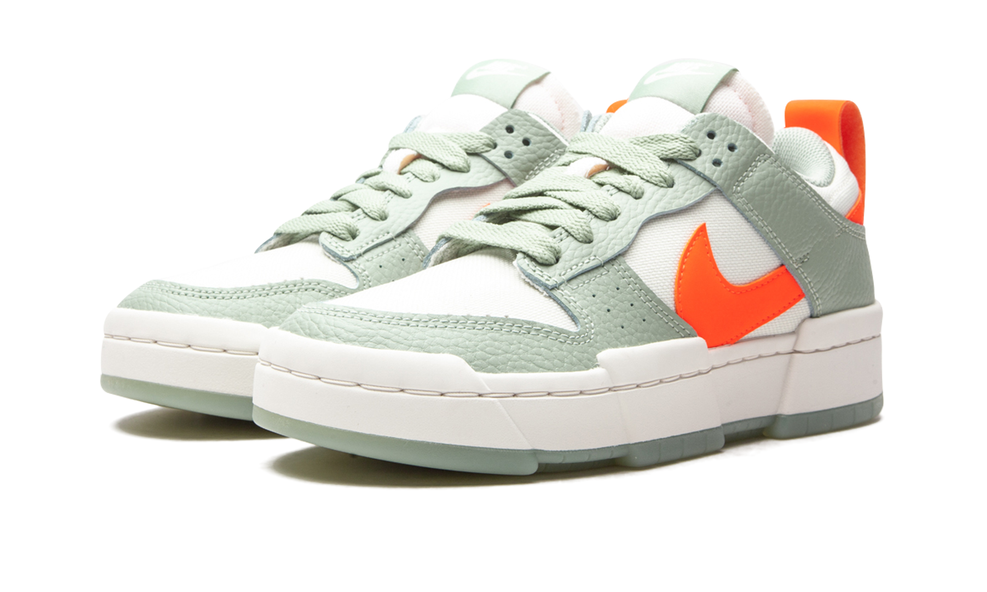 nike dunk low disrupt sea glass hyper crimson women s+DJ3077-001+diagnol left view