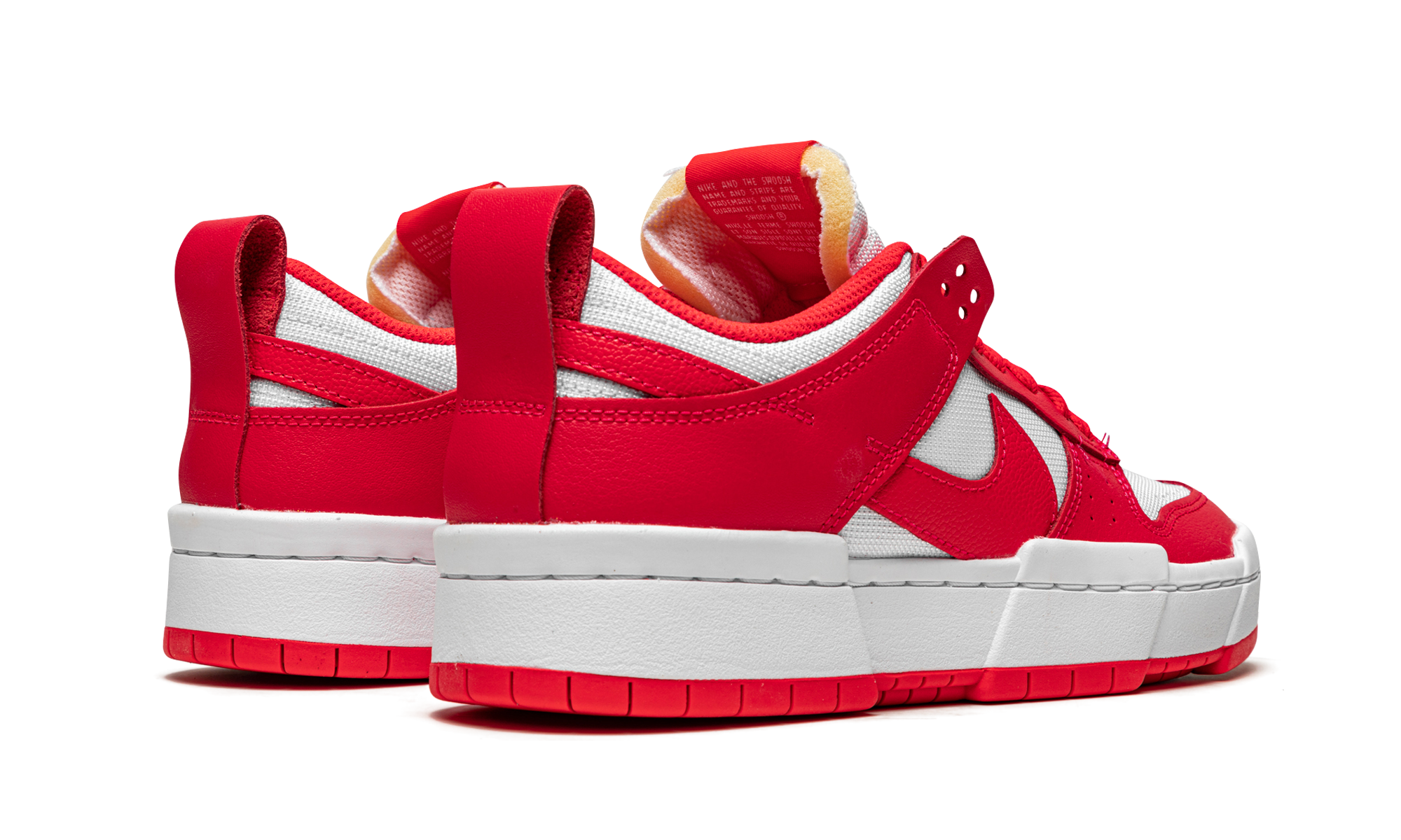nike dunk low disrupt siren red women s+CK6654-601+diagnol right behind view