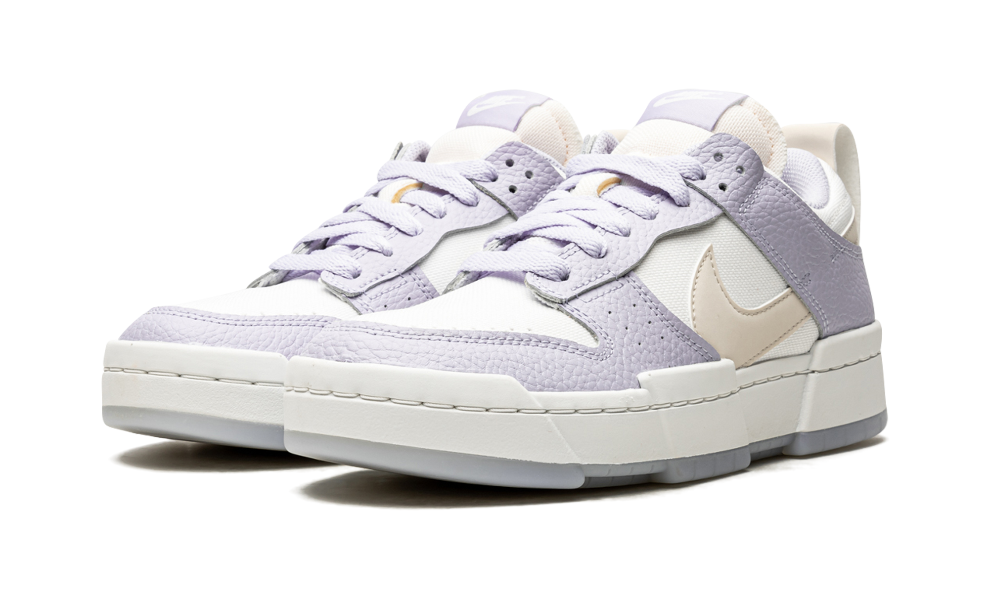 nike dunk low disrupt summit white ghost women s+DJ3077-100+diagnol left view