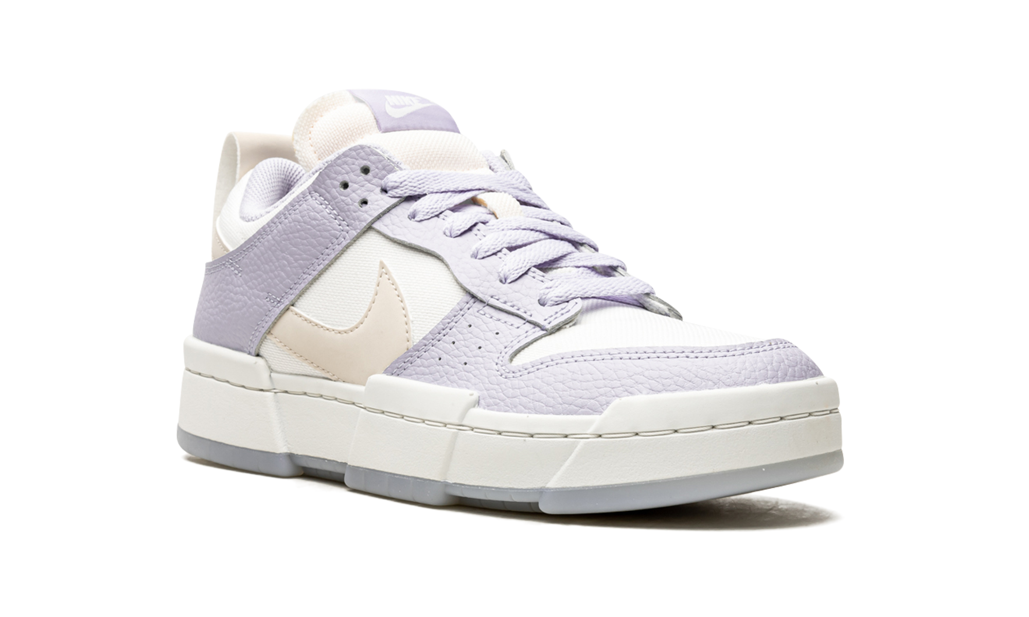 nike dunk low disrupt summit white ghost women s+DJ3077-100+diagnol right view