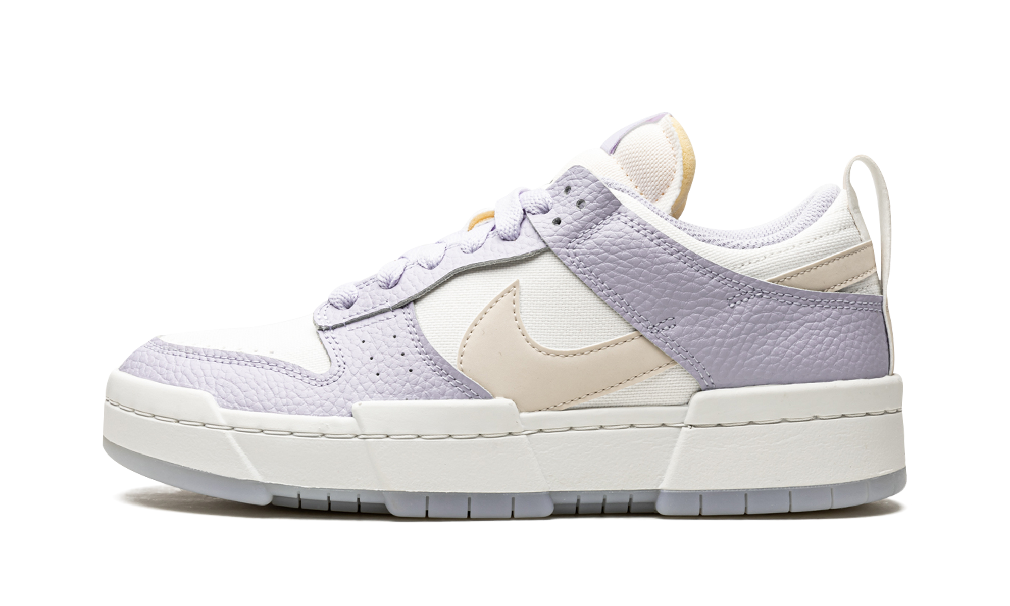 nike dunk low disrupt summit white ghost women s+DJ3077-100+diagnol right view 1