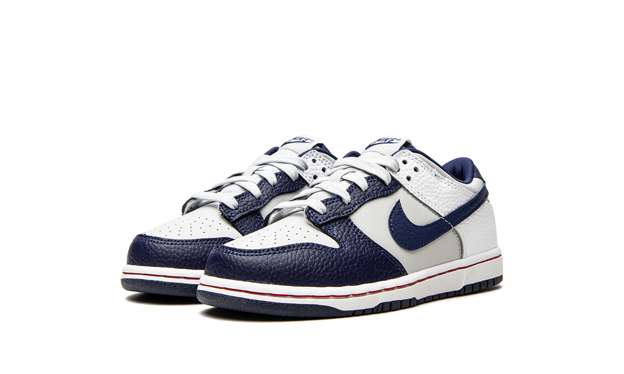 nike dunk low emb nba 75th anniversary brooklyn nets ps+DC9564-001+diagnol left view