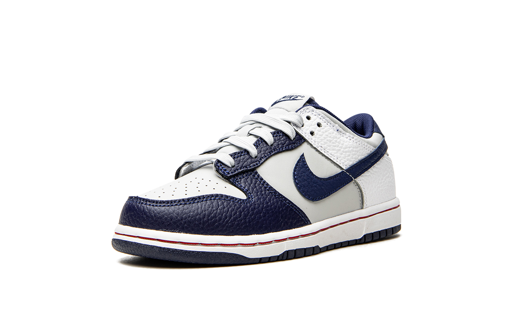 nike dunk low emb nba 75th anniversary brooklyn nets ps+DC9564-001+left diagnol single view