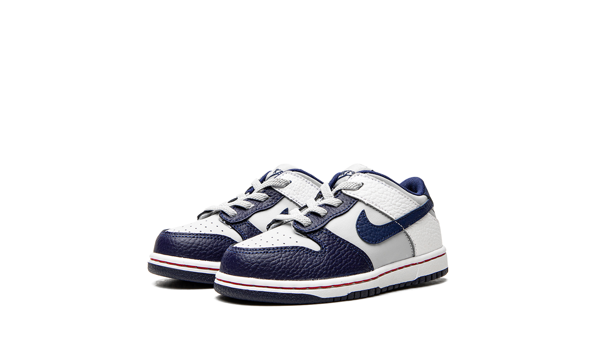 nike dunk low emb nba 75th anniversary brooklyn nets td+DC9562-001+diagnol left view