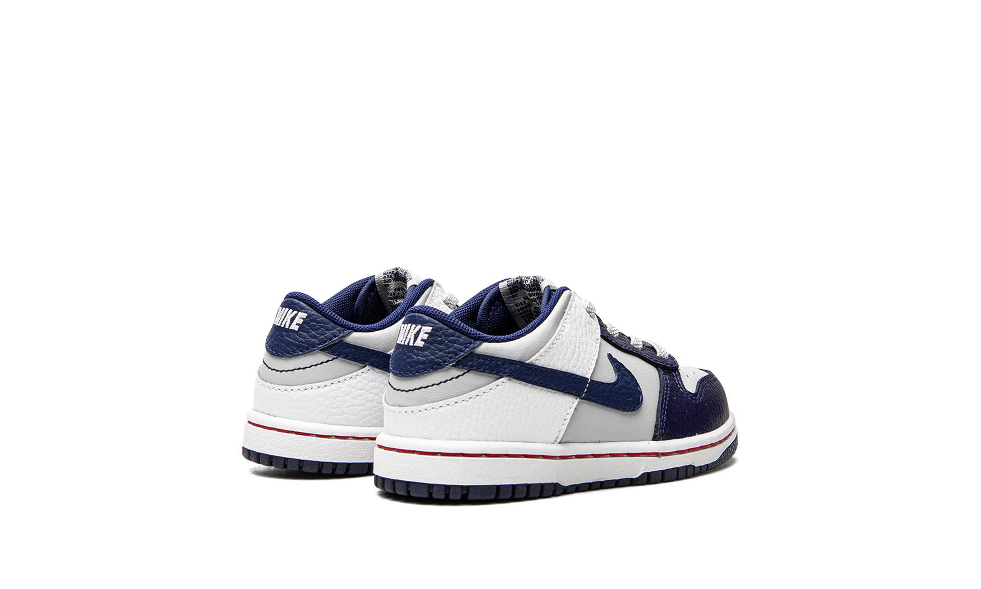 nike dunk low emb nba 75th anniversary brooklyn nets td+DC9562-001+diagnol right behind view