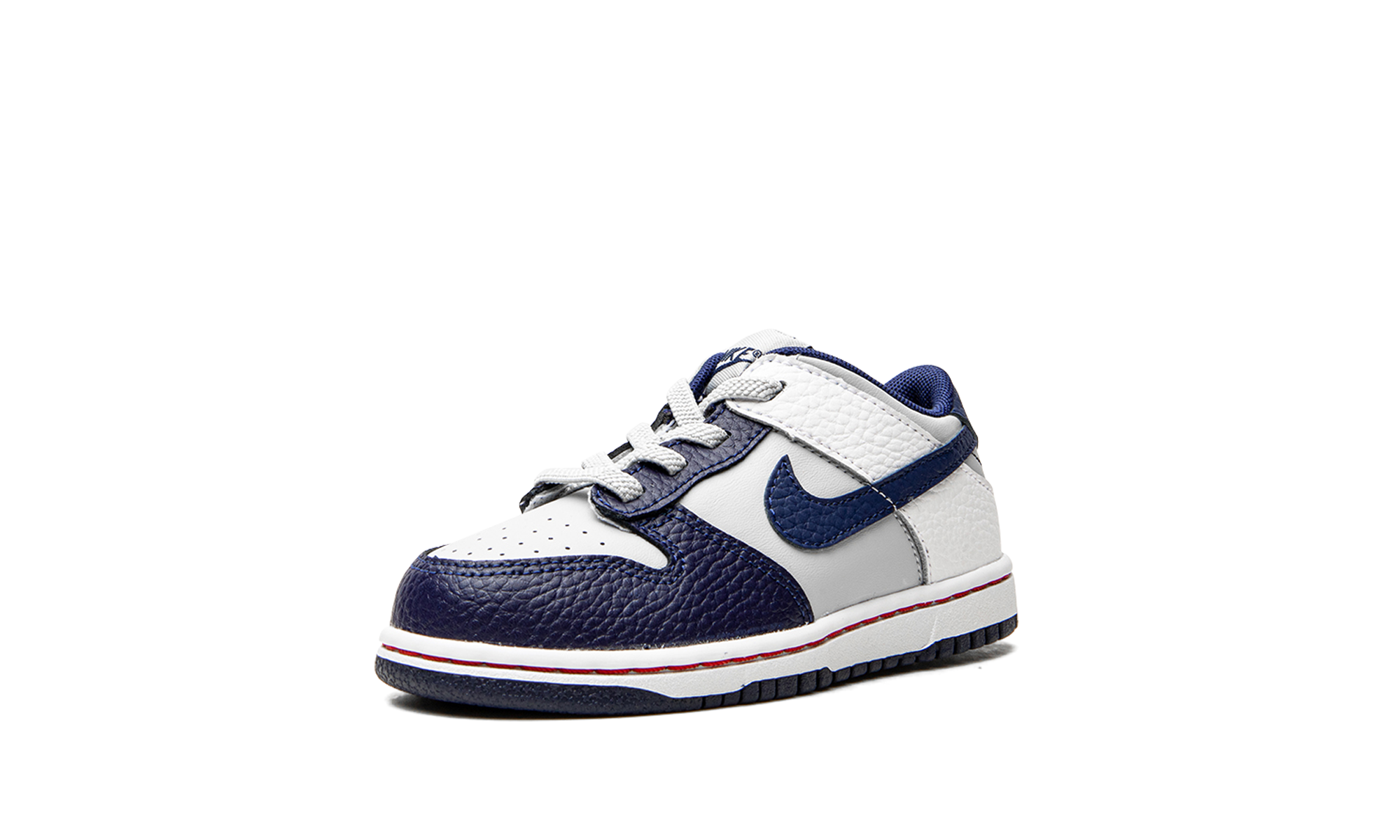 nike dunk low emb nba 75th anniversary brooklyn nets td+DC9562-001+left diagnol single view