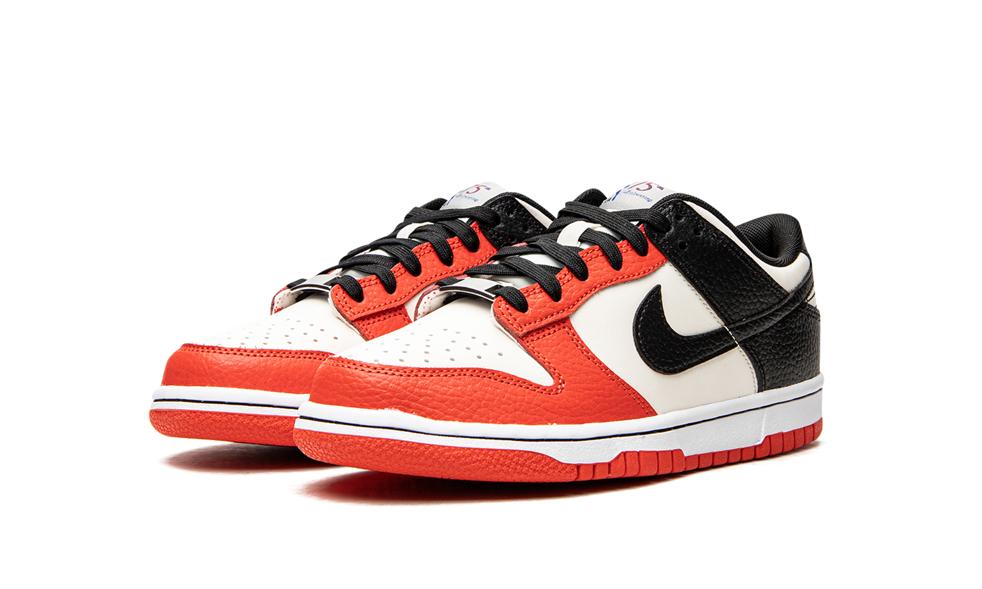 nike dunk low emb nba 75th anniversary chicago gs+DO6288-100+diagnol left view