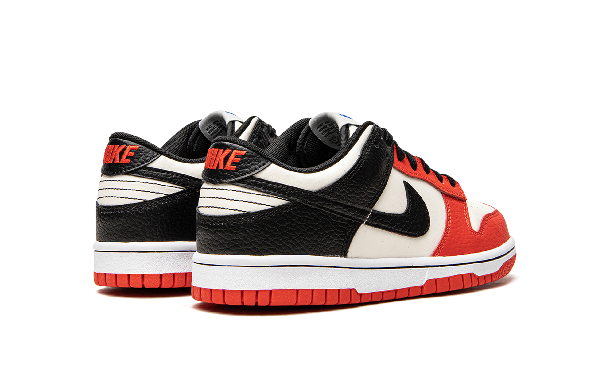 nike dunk low emb nba 75th anniversary chicago gs+DO6288-100+diagnol right behind view