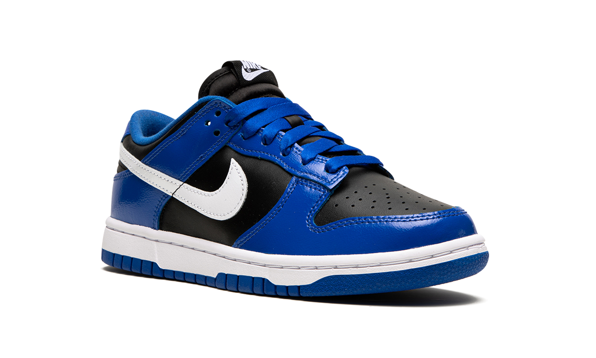 nike dunk low essential game royal black white women s+DQ7576-400+diagnol right view