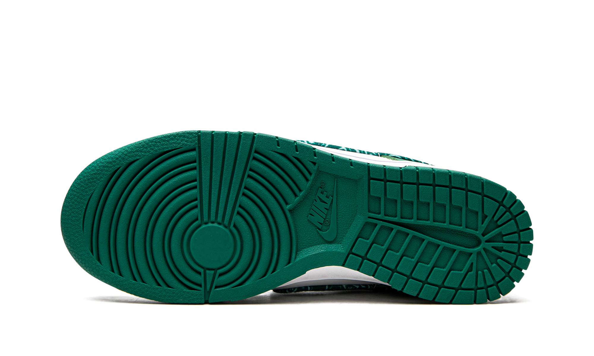 nike dunk low essential paisley pack green women s+DH4401-102+bottom view