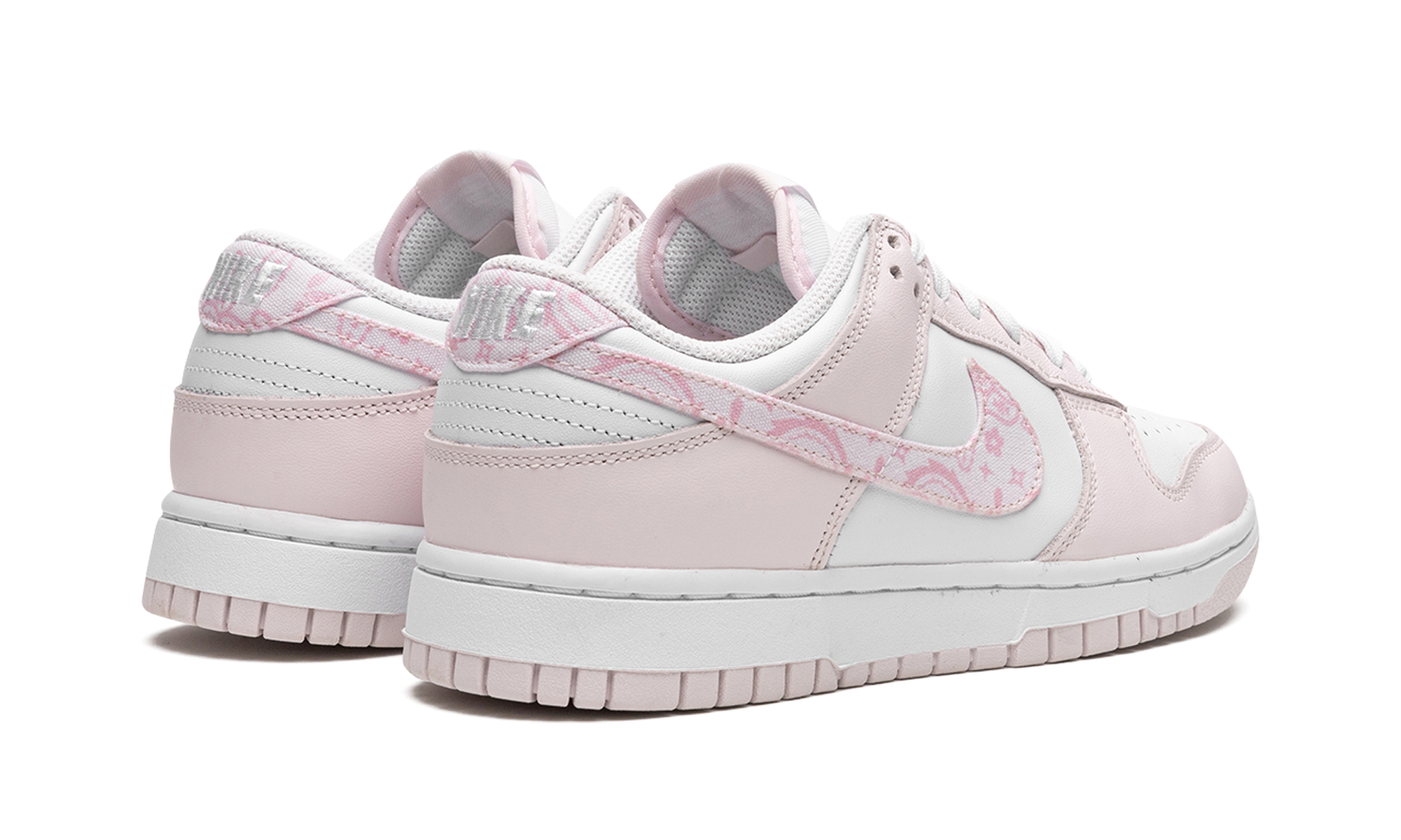 nike dunk low essential paisley pack pink women s+FD1449-100+diagnol right behind view