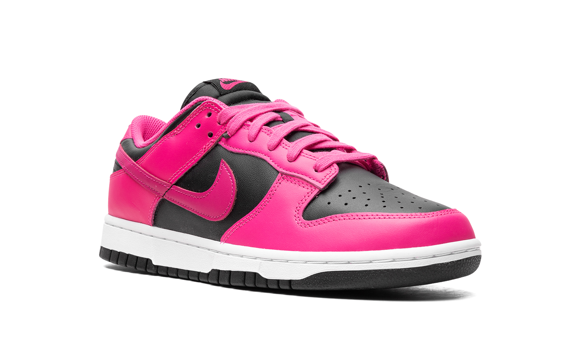 nike dunk low fierce pink black women s+DD1503-604+diagnol right view