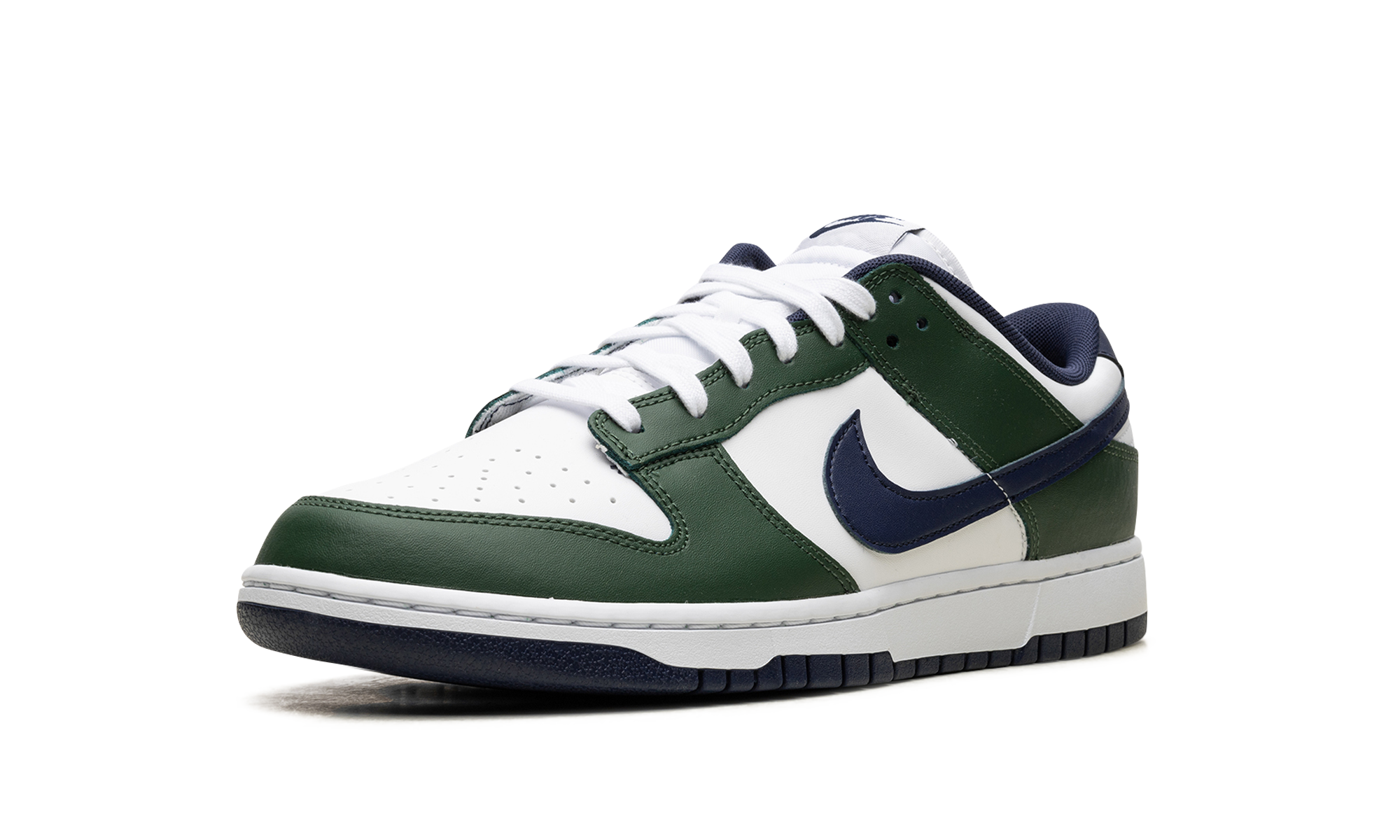 nike dunk low fir midnight navy+FV6911-300+left diagnol single view