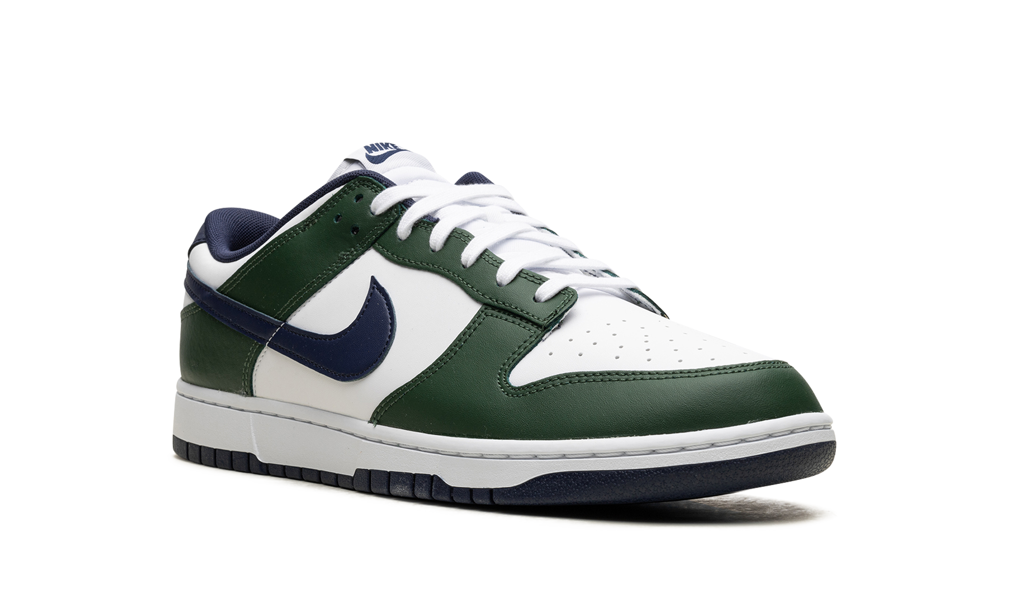 nike dunk low fir midnight navy+FV6911-300+diagnol right view