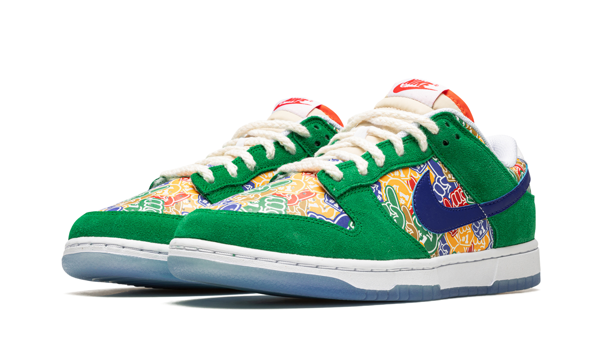 nike dunk low foam finger+DZ5184-300+diagnol left view