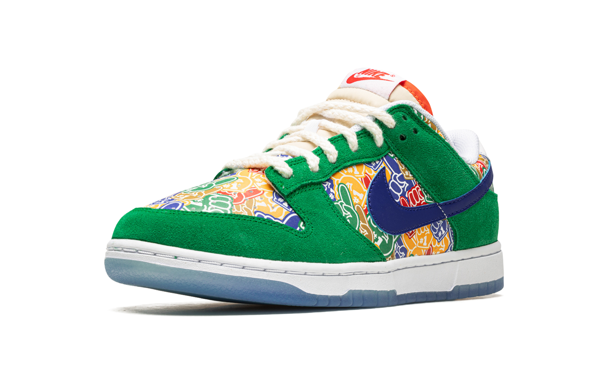 nike dunk low foam finger+DZ5184-300+left diagnol single view