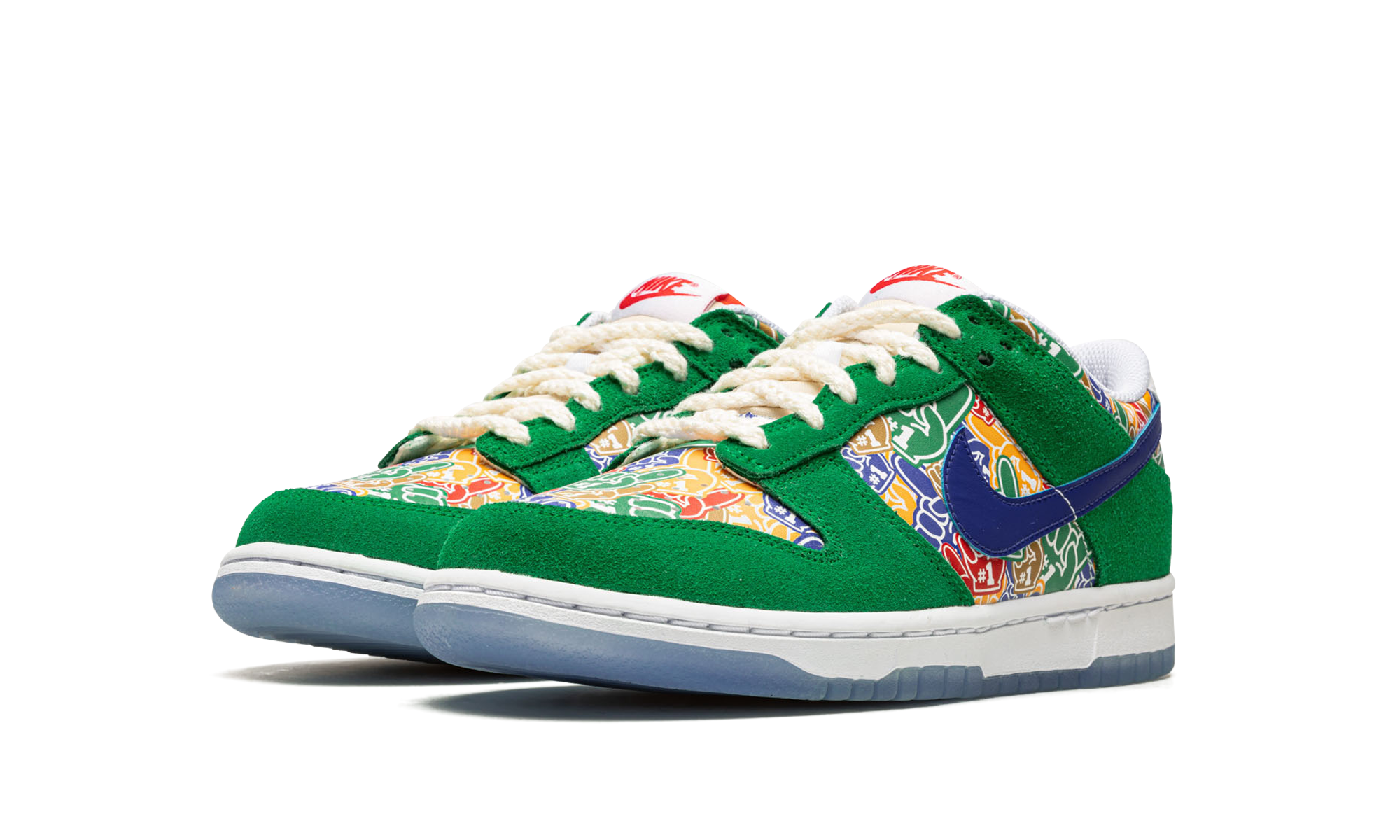 nike dunk low foam finger gs+DZ5299-300+diagnol left view