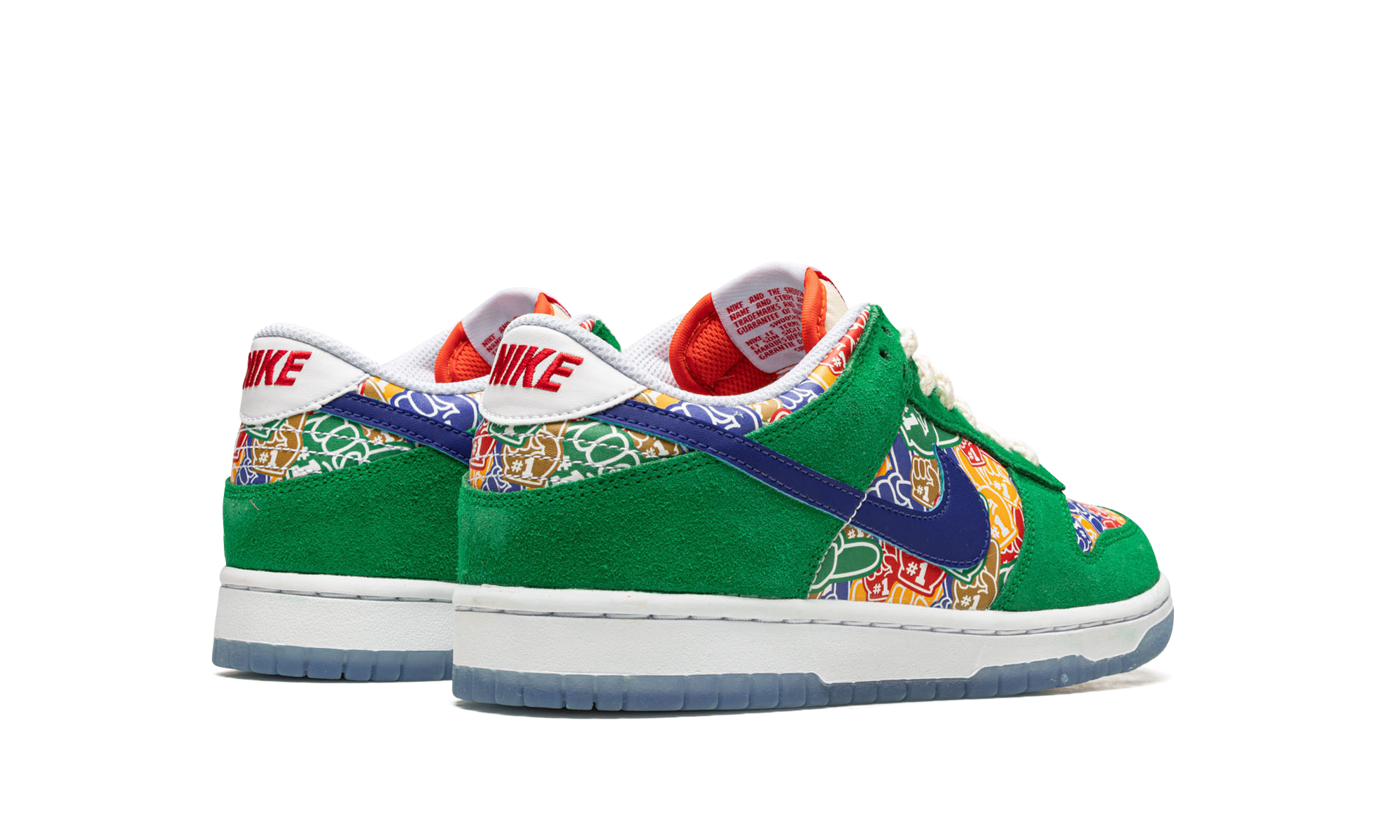 nike dunk low foam finger gs+DZ5299-300+diagnol right behind view