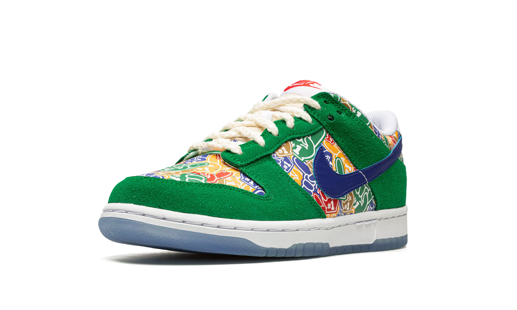 nike dunk low foam finger gs+DZ5299-300+left diagnol single view