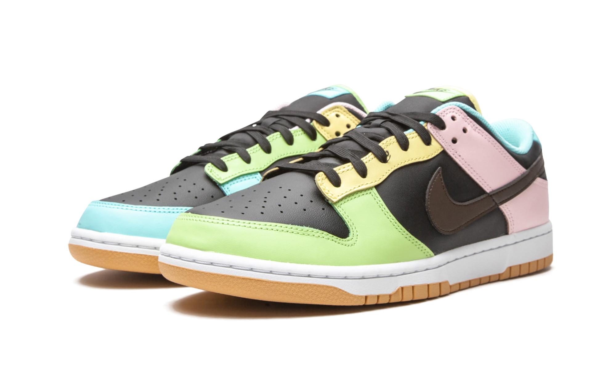 nike dunk low free 99 black+DH0952-001+diagnol left view