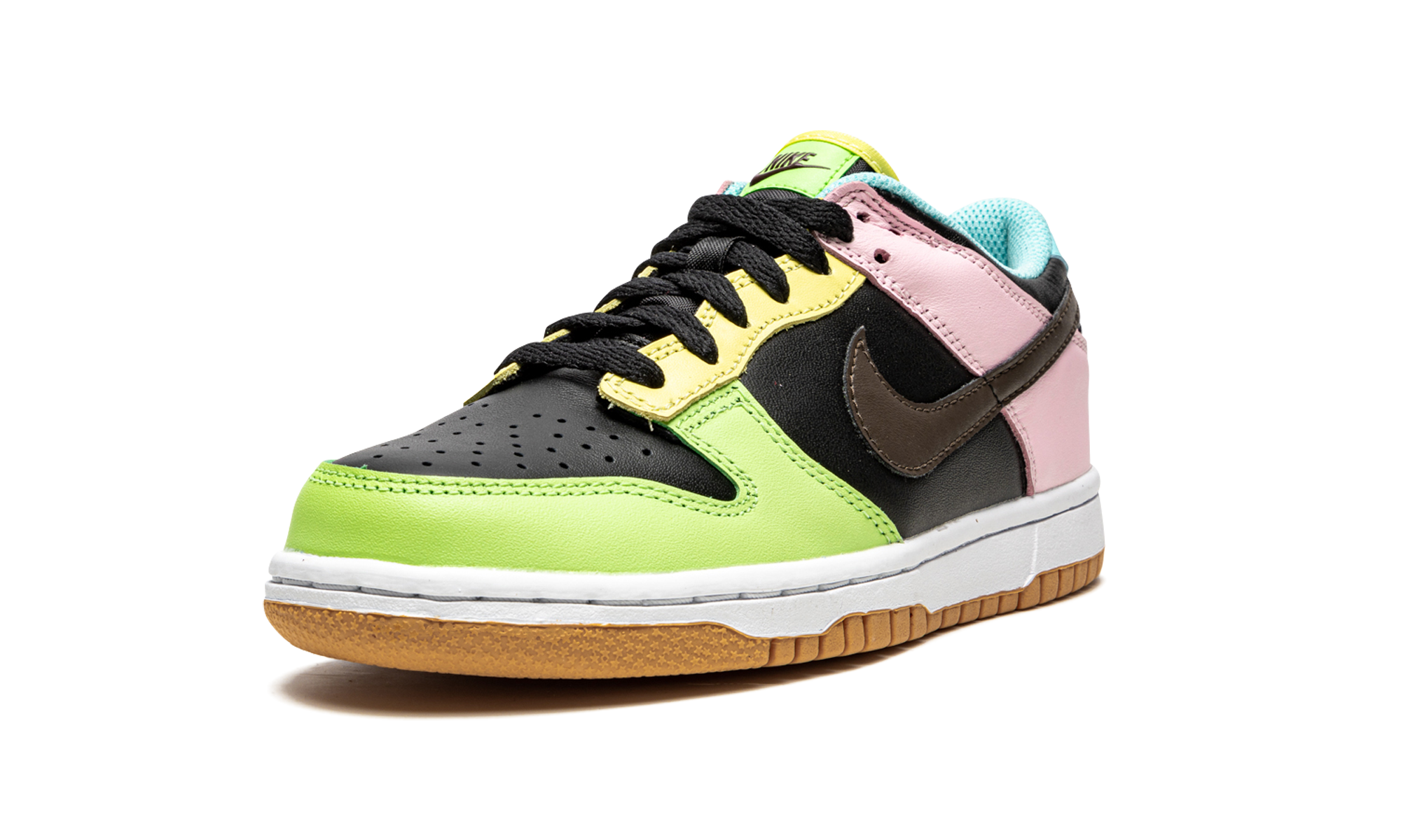 nike dunk low free 99 black gs+CZ2496-001+left diagnol single view