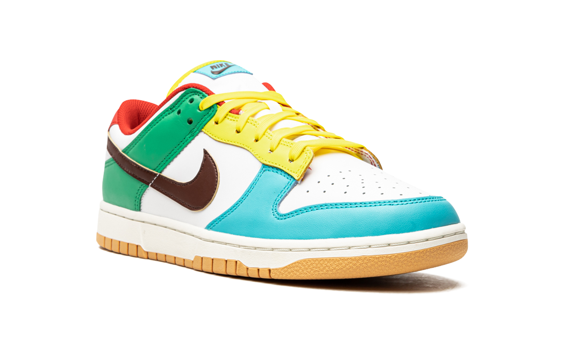 nike dunk low free 99 white+DH0952-100+diagnol right view
