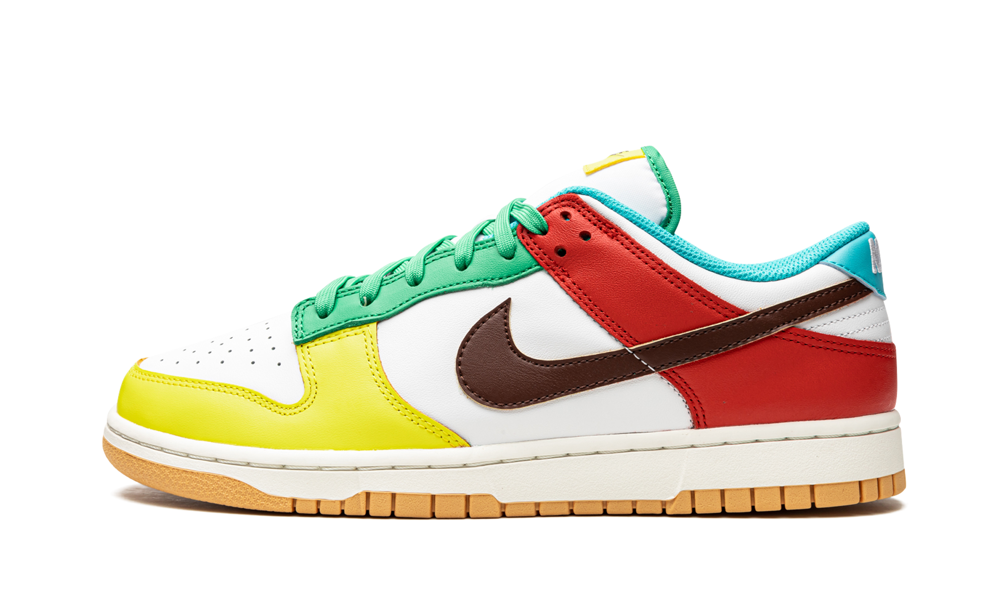 nike dunk low free 99 white+DH0952-100+diagnol right view 1