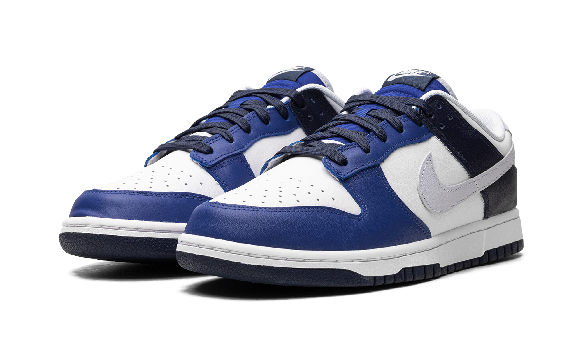 nike dunk low game royal navy+FQ8826-100+diagnol left view