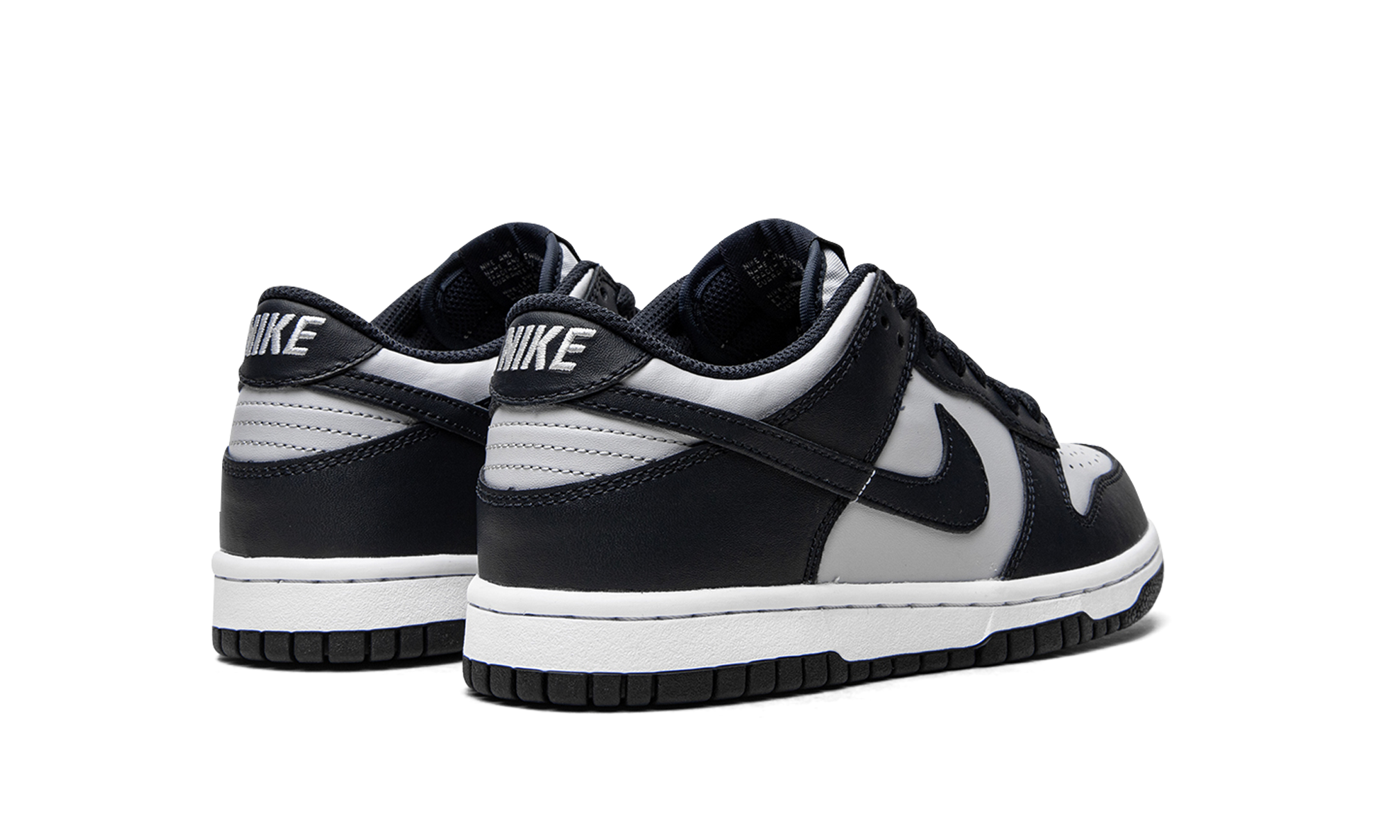 nike dunk low georgetown gs+CW1590-004+diagnol right behind view