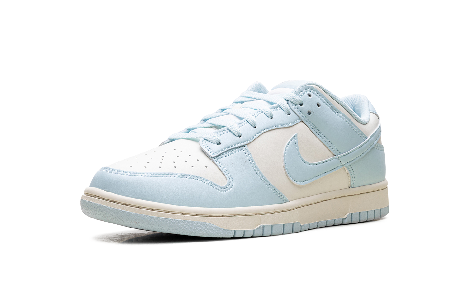 nike dunk low glacier blue pale ivory+HF5441-103+left diagnol single view