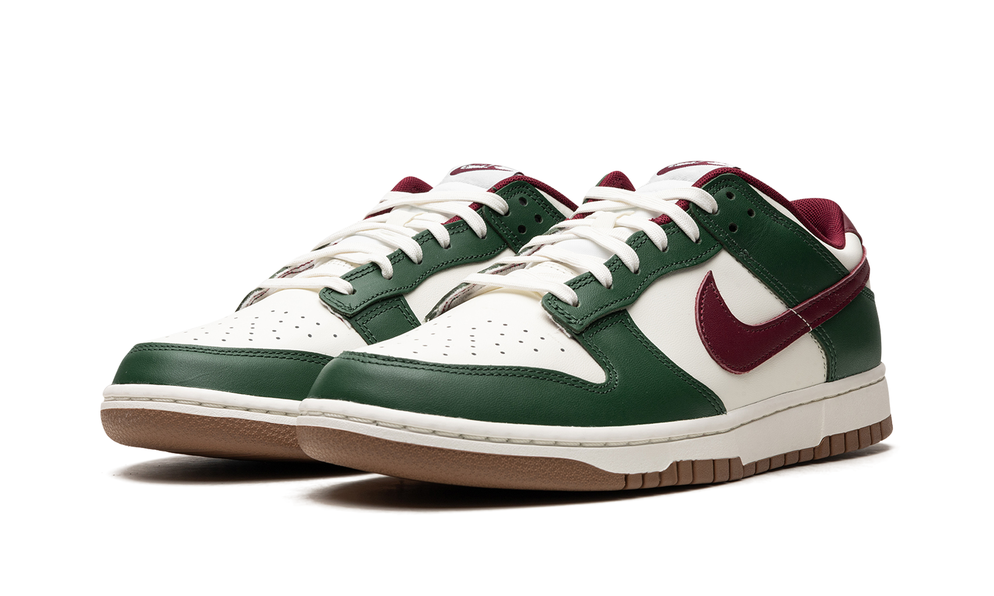 nike dunk low gorge green+FB7160-161+diagnol left view