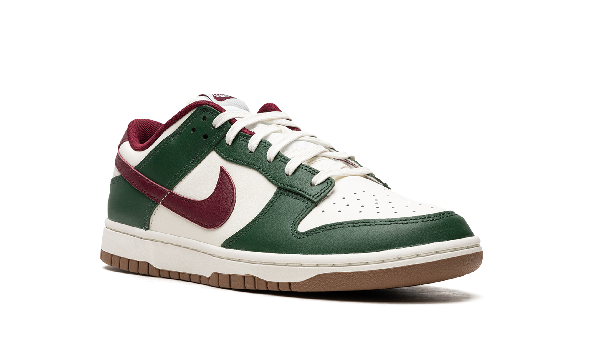 nike dunk low gorge green+FB7160-161+diagnol right view