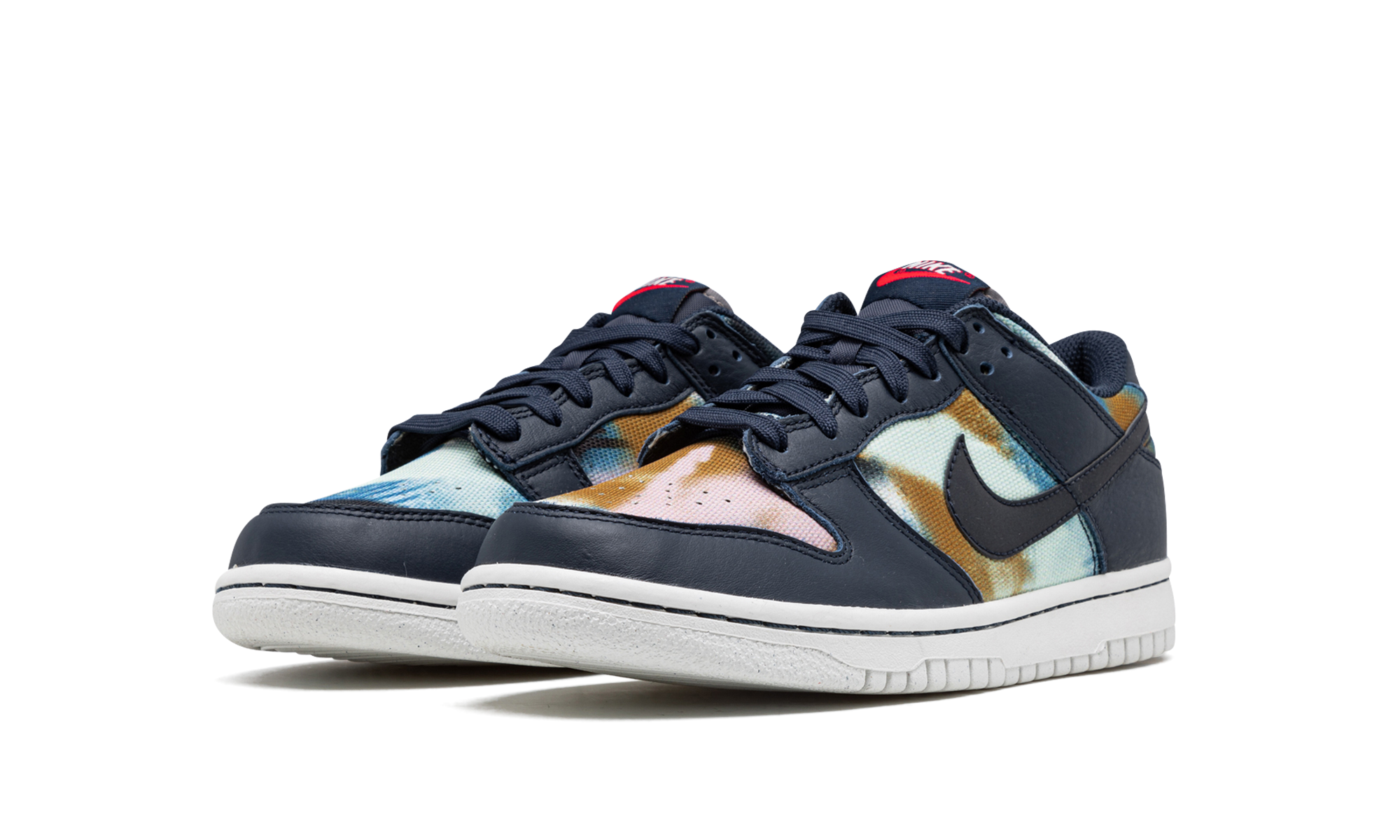 nike dunk low graffiti navy gs+DM1051-400+diagnol left view