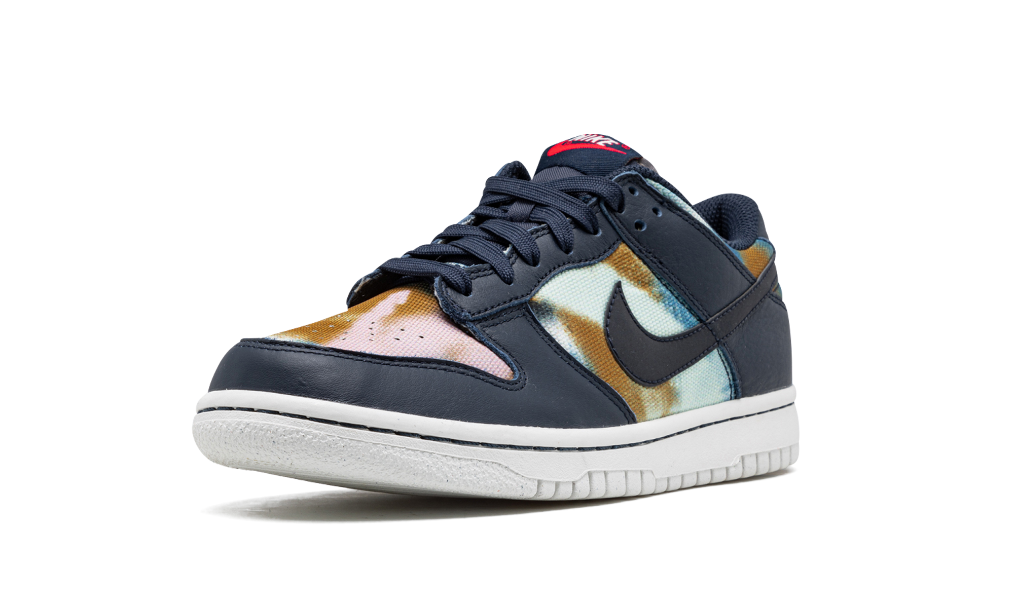 nike dunk low graffiti navy gs+DM1051-400+left diagnol single view