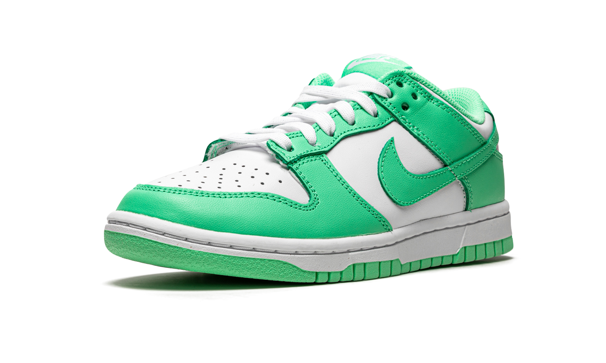 nike dunk low green glow women s+DD1503-105+left diagnol single view