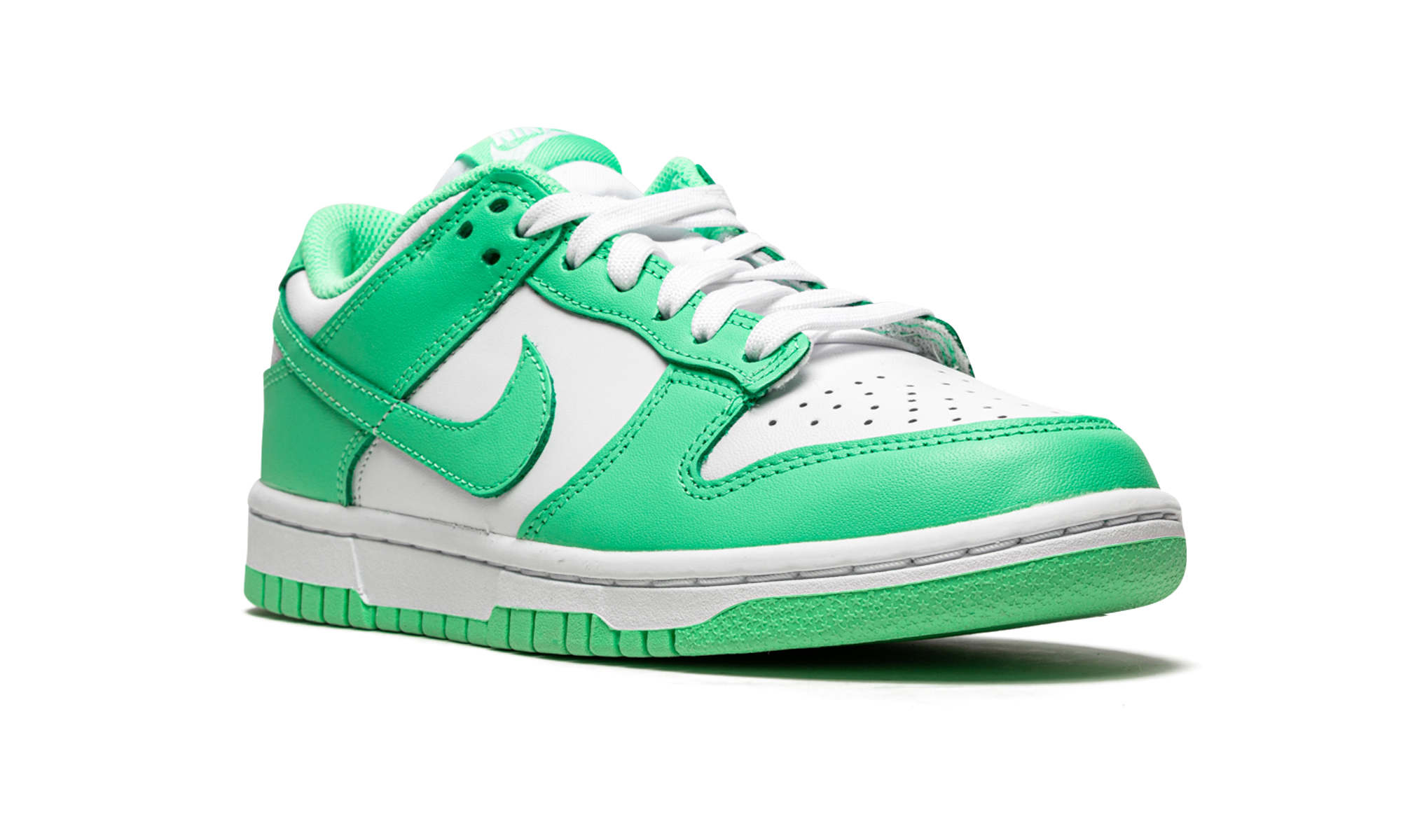 nike dunk low green glow women s+DD1503-105+diagnol right view