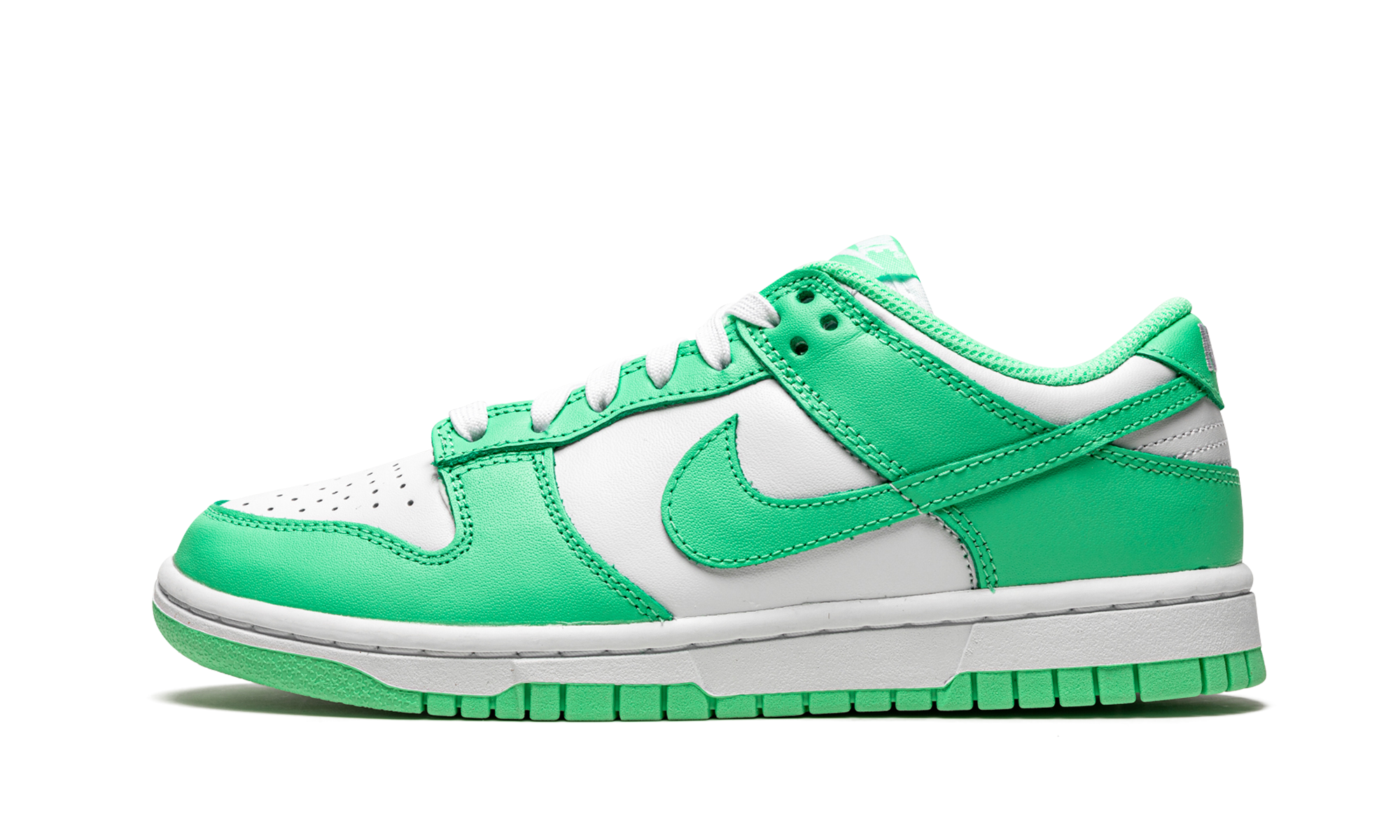 nike dunk low green glow women s+DD1503-105+diagnol right view 1