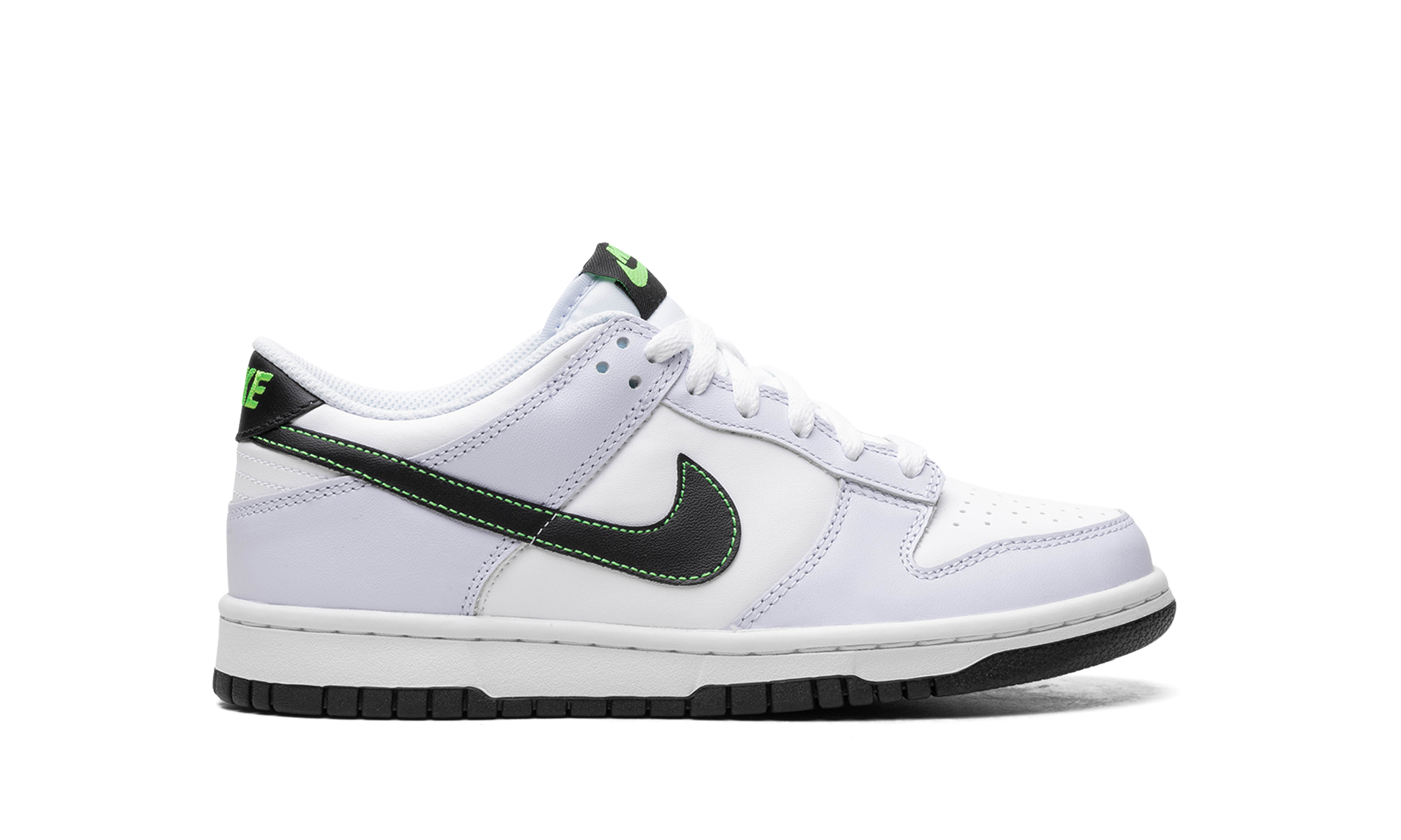 nike dunk low grey green strike gs+FB9109-107+right view