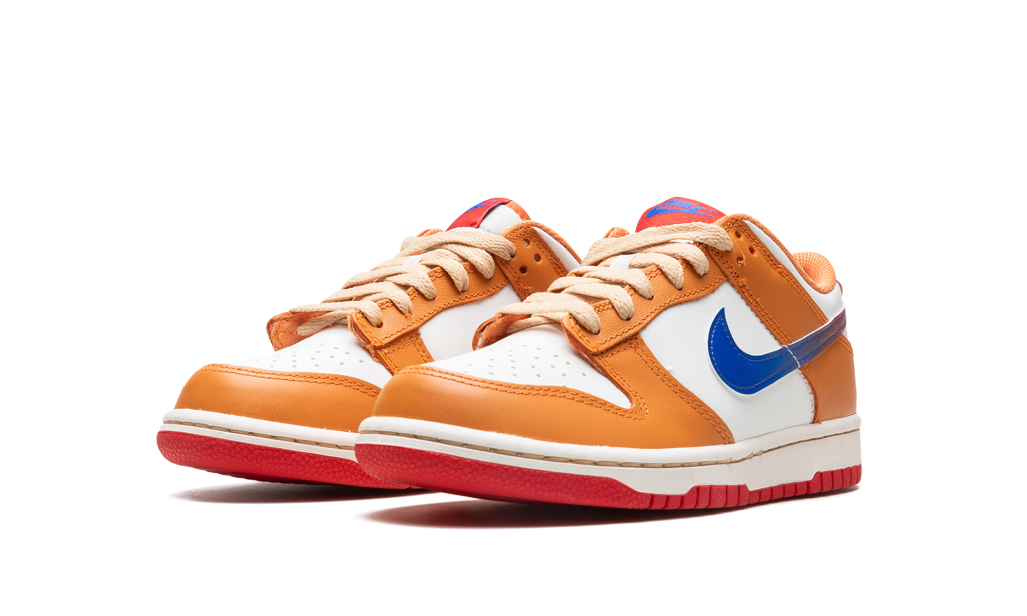 nike dunk low hot curry game royal gs+DH9765-101+diagnol left view