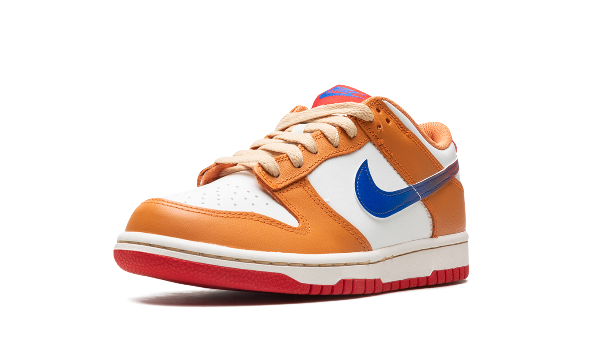 nike dunk low hot curry game royal gs+DH9765-101+left diagnol single view
