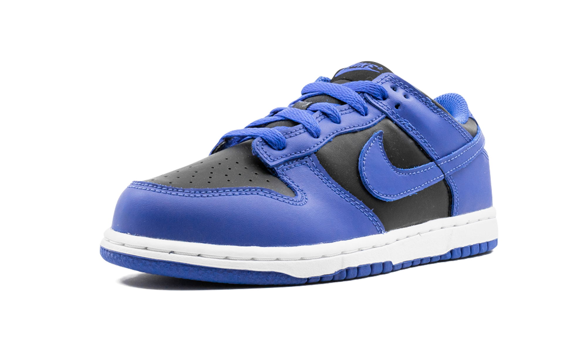 nike dunk low hyper cobalt ps+CW1588-001+left diagnol single view