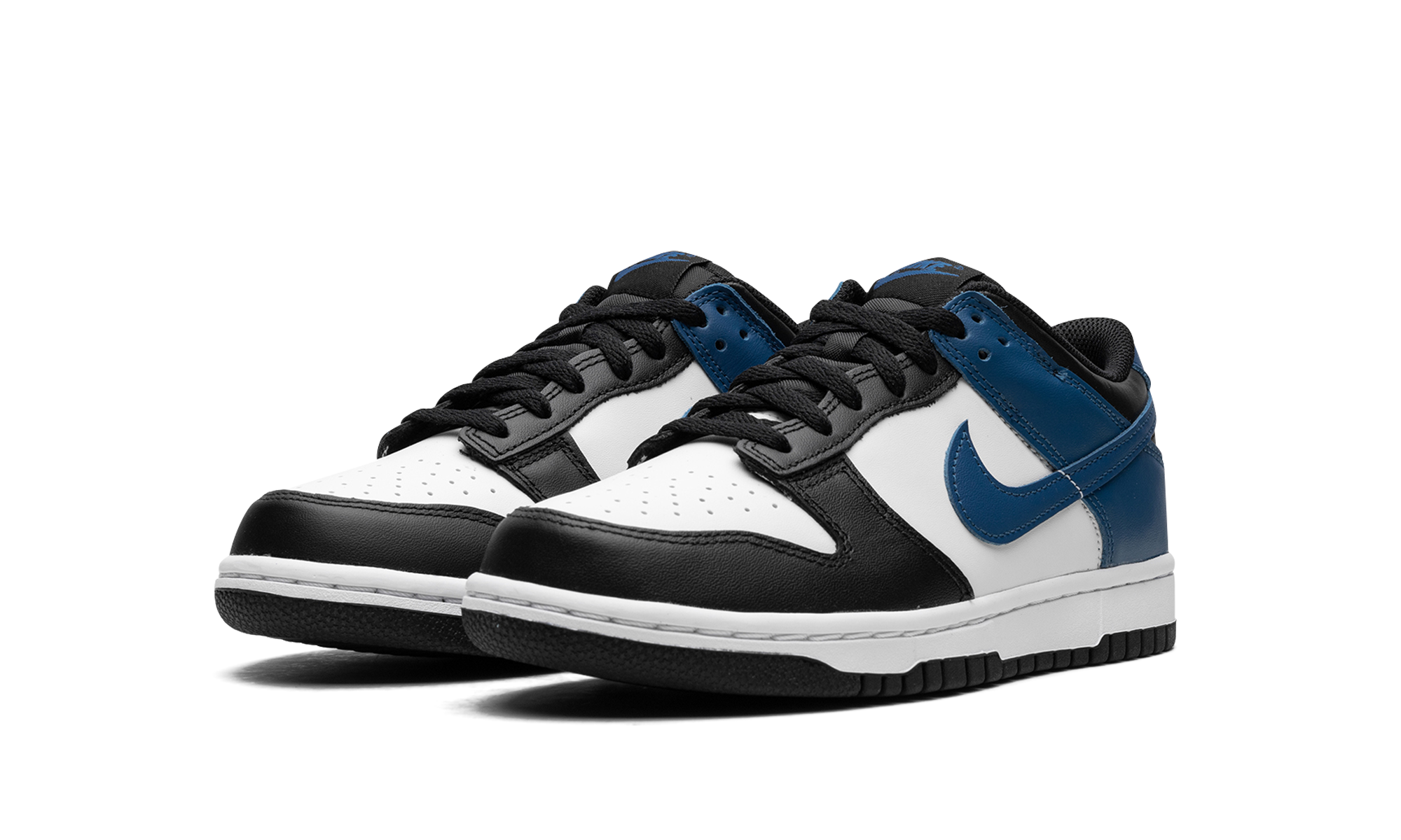 nike dunk low industrial blue gs+DH9765-104+diagnol left view