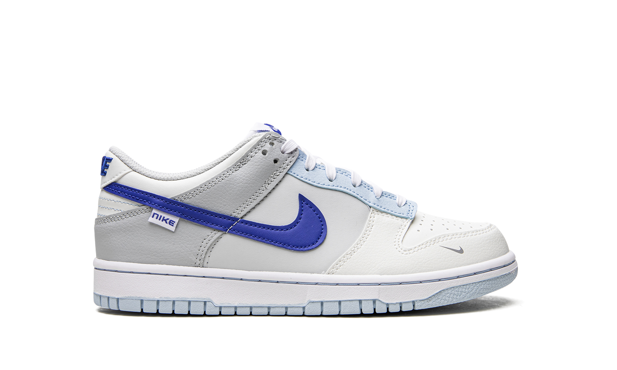 nike dunk low ivory hyper royal gs+FB1843-141+right view