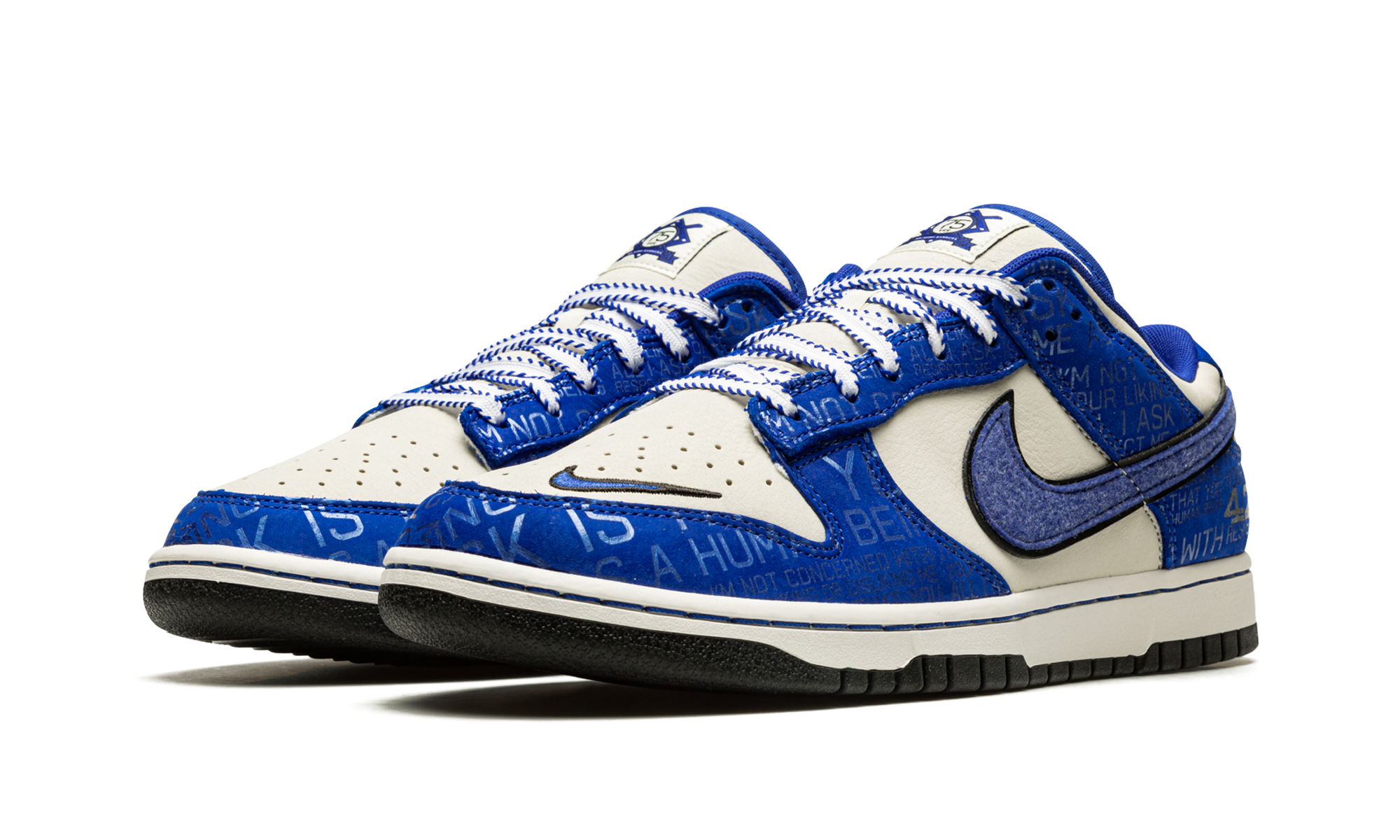 nike dunk low jackie robinson+DV2122-400+diagnol left view