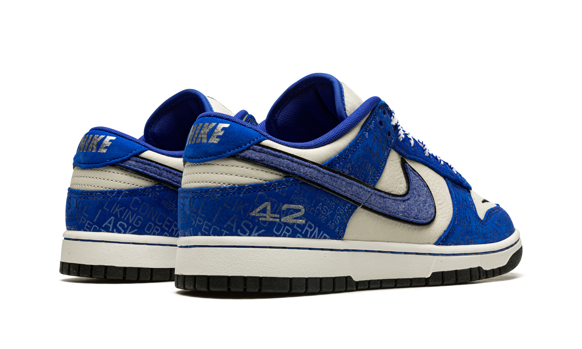 nike dunk low jackie robinson+DV2122-400+diagnol right behind view