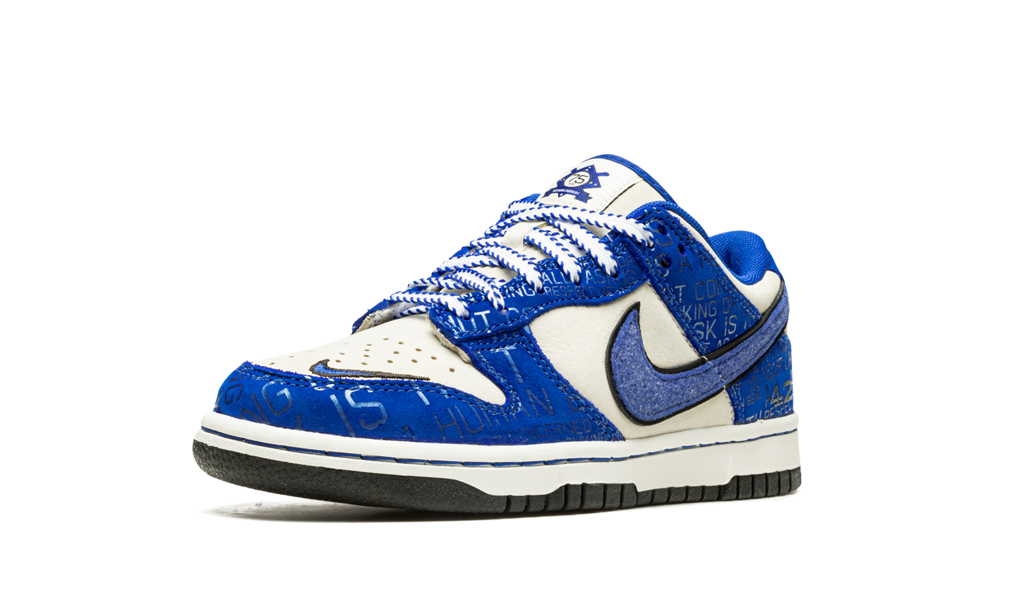nike dunk low jackie robinson gs+DV2203-400+left diagnol single view