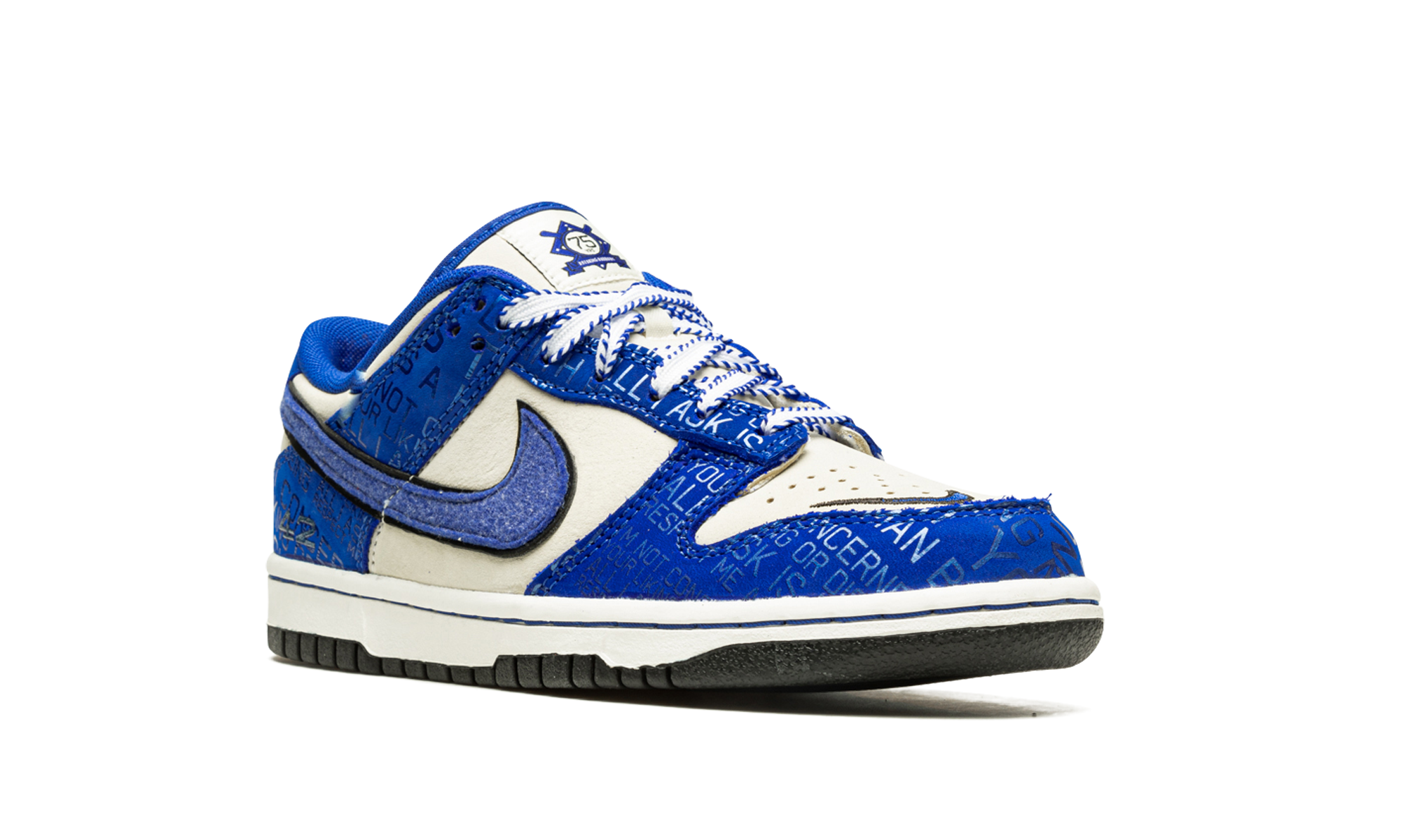 nike dunk low jackie robinson gs+DV2203-400+diagnol right view