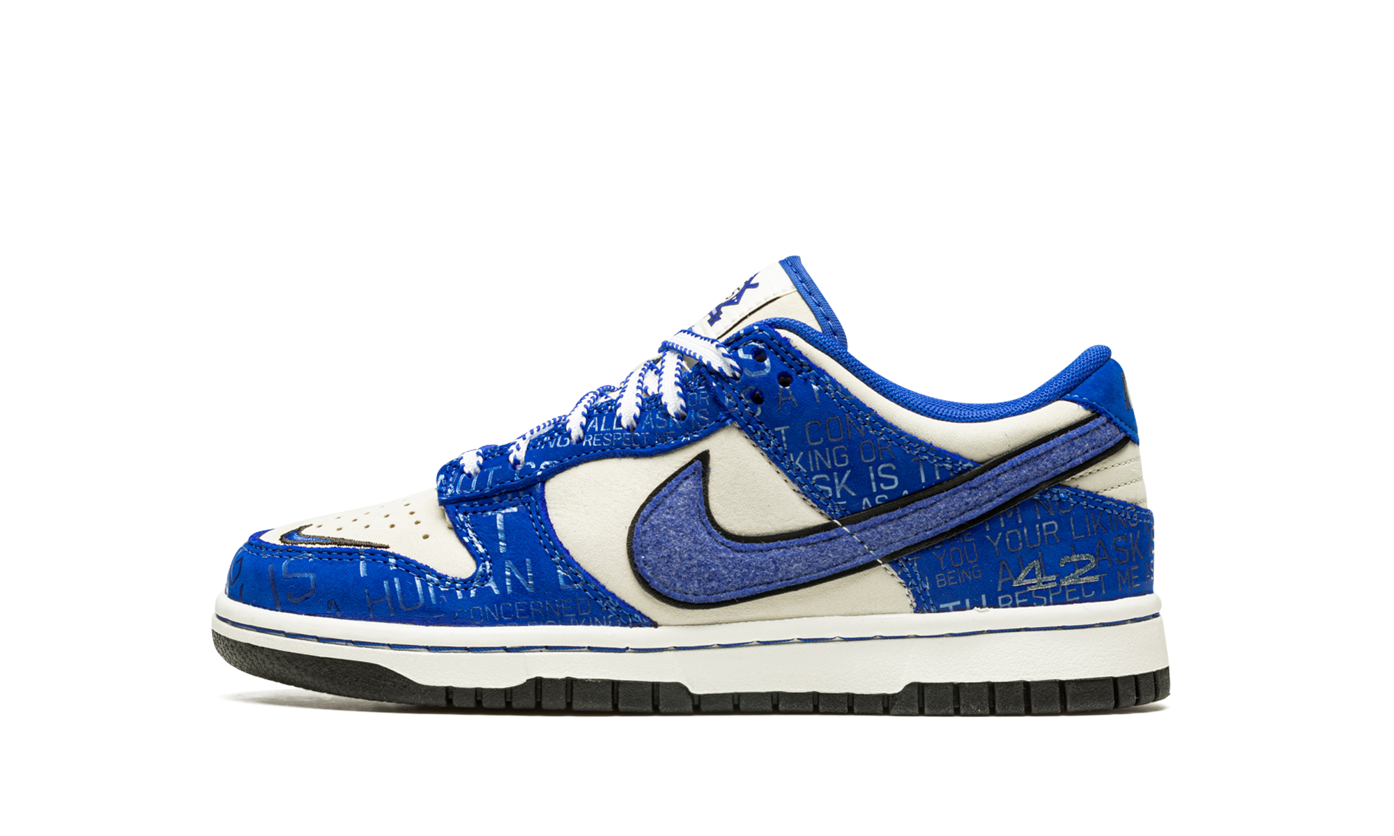nike dunk low jackie robinson gs+DV2203-400+diagnol right view 1