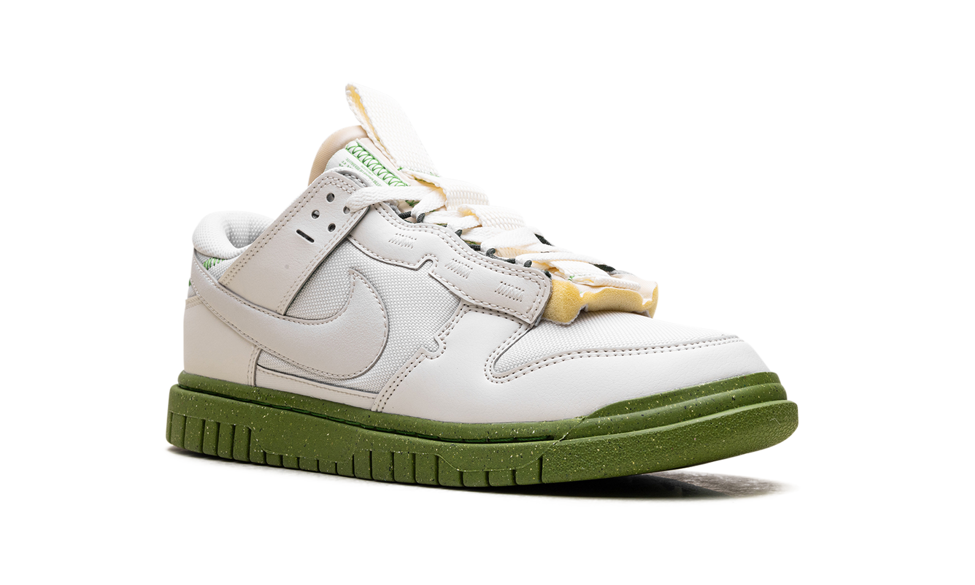 nike dunk low jumbo phantom chlorophyll+FJ4192-001+diagnol right view